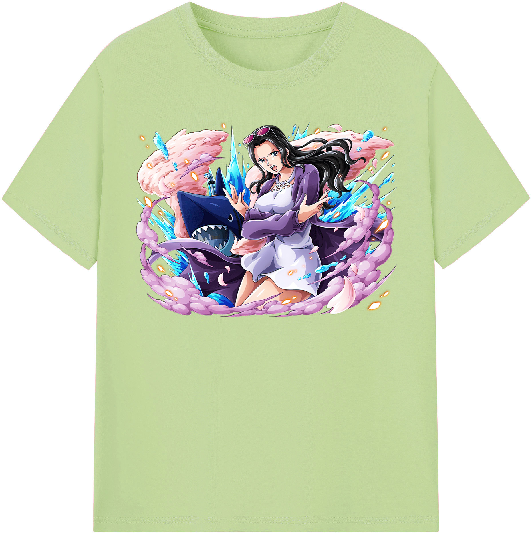 ワンピース ニコ・ロビン ONE PIECE Nico Robin 綿100％半袖Tシャツ（フロントプリント）